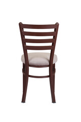 Dining chair isolated on white background . back view