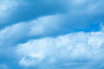 blue sky with clouds