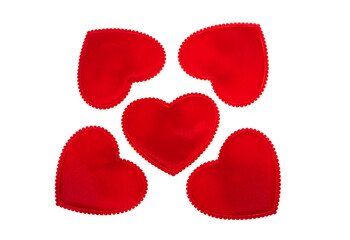 red beautiful heart isolated