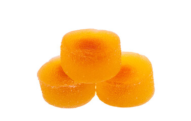 Fototapeta na wymiar gummy fruit candy isolated