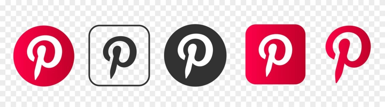 Pinterest logo isolated on transparent background