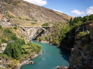 New Zealand - Queenstown - Viaduct over a ravine
