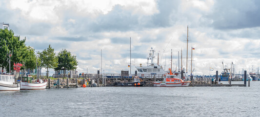 The harbor of Heiligenhafen, Germany
