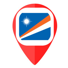 Marshal Island flag pin map marker country