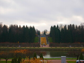 Autumn Park in St. Petersburg. 