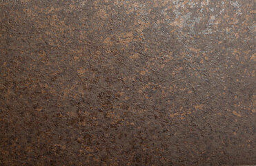 Background stone wall with abstract spots. Beautiful brown, bronze texture with stains, abstract surface background, modern bright painting of walls in trending shades, unusual spotty surface.