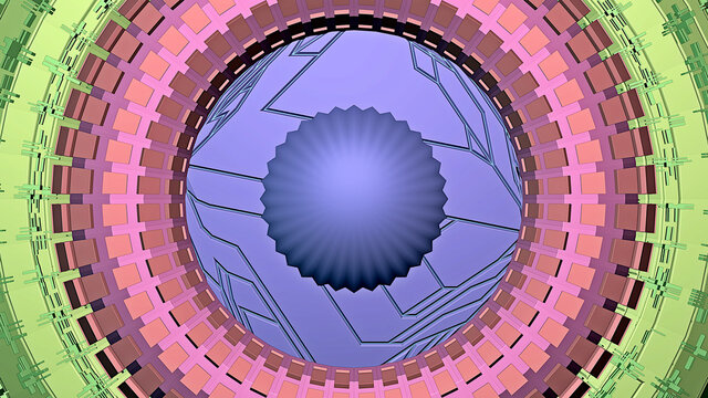 K&uuml;nstliche Intelligenz, chemische Molek&uuml;le, Atomzellen, abstraktes, futuristisches Universum, Cyber - Netzwerk, Hintergrund Netzwerk, 3d