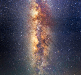 abstract long exposure photography of milky way and star in the night sky.