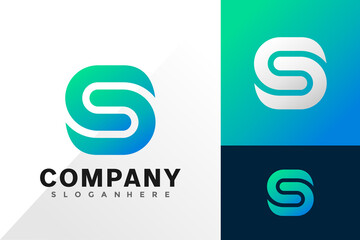 S letter monogram logo vector design. Abstract emblem, designs concept, logos, logotype element for template