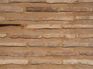 Background with red brick and copy space