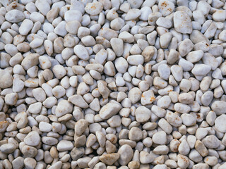 White stones background. Decoration concept