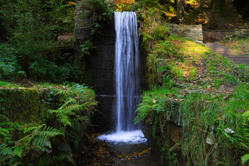 Waterfall along the hiking trail to Prebischtor - Bohemian Switzerland, Czech Republic
