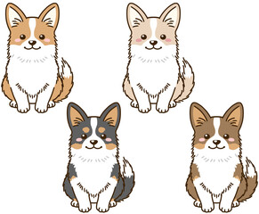 色々な毛色のウェルシュコーギー