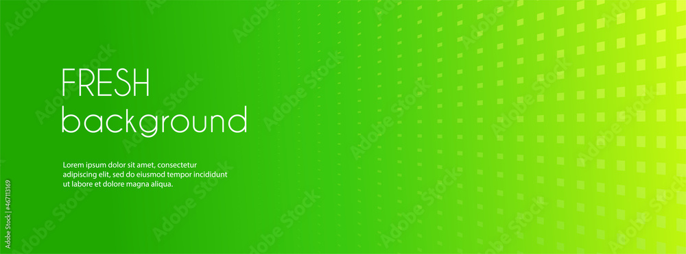 Wall mural abstract green gradient minimal vector banner. fresh textured long background for facebook cover, we