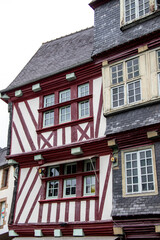 Morlaix. Maison à colombages dans le centre historique de la ville. Finistère. Bretagne	