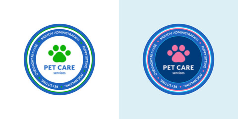 Pet care services chevron