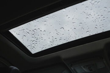 Rainy days, Rain drops on car window, rainy weather, rain background