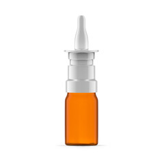 5 ml Amber Glass Nasal Spray. Isolated