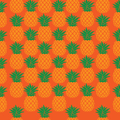 seamless pattern, pineapple