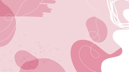 Flat liquid organic forms and floral set with hand drawn. Flowing shapes banners. Template for logo, branding, web design, social media post, business card, invitation, print, flyer or presentation.