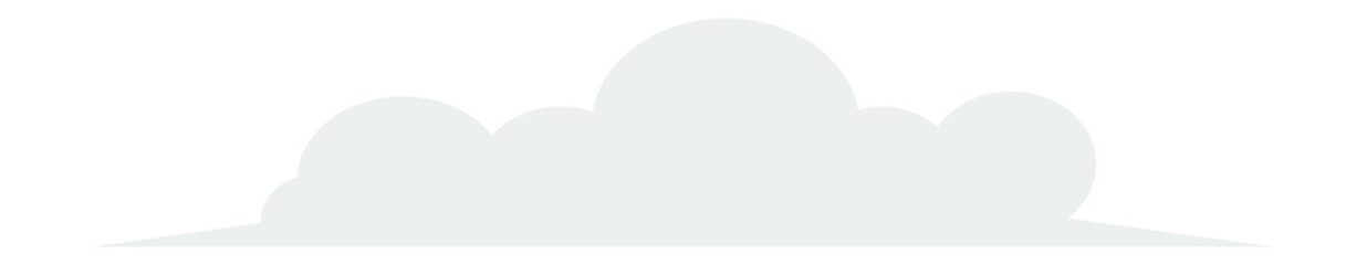 Simple cloud climate silhouette element vector illustration