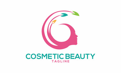 Unique cosmetic beauty logo Modern and minimalist vector and abstract logo
