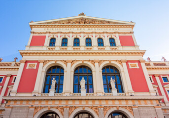 Fototapeta na wymiar Philharmonic building in Vienna, Austria