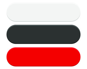 Web button set isolated on a white background