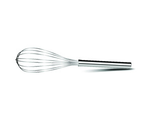 Whisk icon isolated on a white background. 3d render