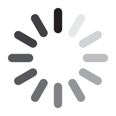 Processing icon. Circular loader. Loading progress indicator