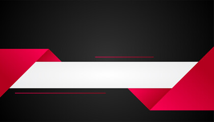 Modern red black white abstract presentation background with corporate concept