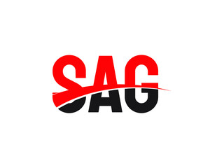 SAG Letter Initial Logo Design Vector Illustration