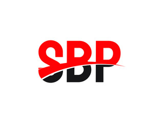 SBP Letter Initial Logo Design Vector Illustration
