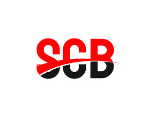SCB Letter Initial Logo Design Vector Illustration