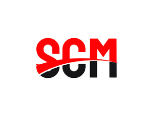 SCM Letter Initial Logo Design Vector Illustration