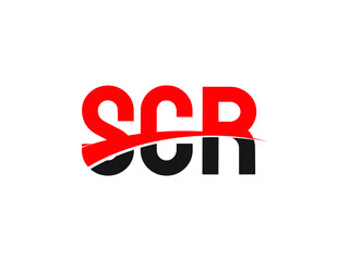 SCR Letter Initial Logo Design Vector Illustration