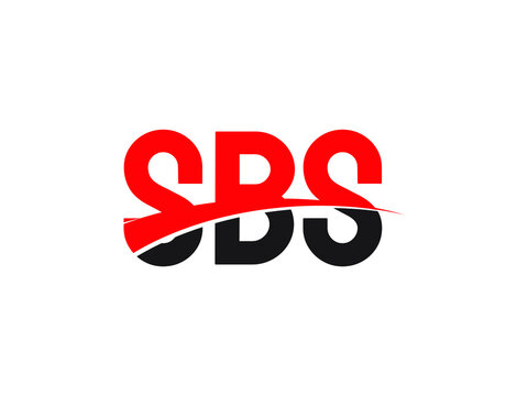 SBS Letter Initial Logo Design Vector Illustration