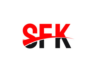 SFK Letter Initial Logo Design Vector Illustration