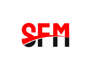 SFM Letter Initial Logo Design Vector Illustration