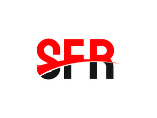 Fototapeta premium SFR Letter Initial Logo Design Vector Illustration