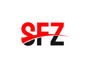 SFZ Letter Initial Logo Design Vector Illustration