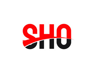 SHO Letter Initial Logo Design Vector Illustration