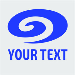 Abstract vector spiral for further logo design
