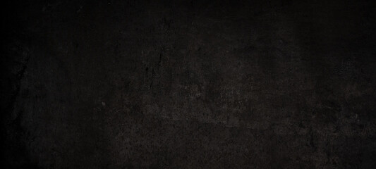 Dark black grunge background with scratches, Scary dark walls, concrete cement pattern texture for...