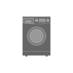 Washing machine for washing clothes and other fabrics on a white background.