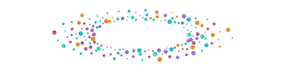 Color Circle Vector Vector Panoramic Background.
