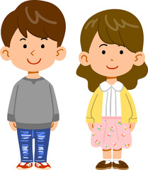 大学生の男の子と女の子
