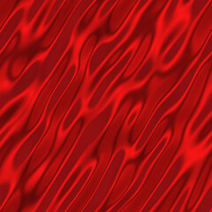 Red satin fabric stripes and waves seamless