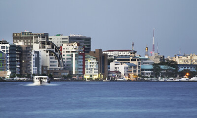View of Male. Republic of the Maldives