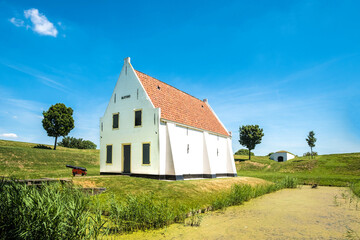 The gunpowder house on bastion II in Den Briel, Zuid-Holland province, The Netherlands